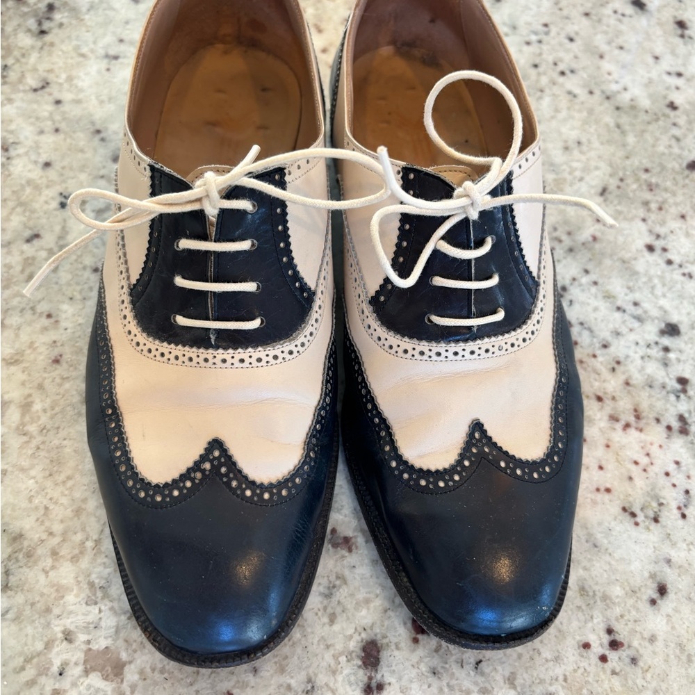 Yanko Spain leather Oxford Shoes vintage costume